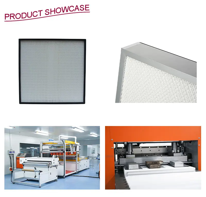 HVAC ミニプリーツ ULPA フィルター