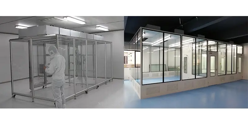 モジュール式のローカライズされたクラス 100 クリーン ルーム ブース