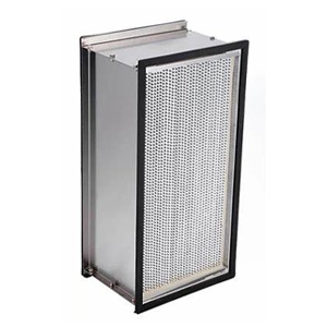 Double header type deep pleat air filter