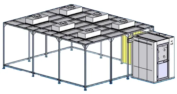 Clean Booth Structure